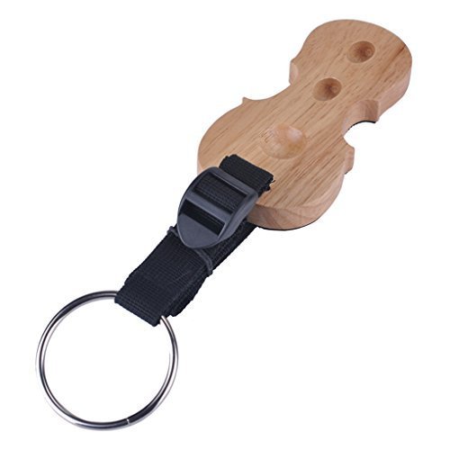 TopFire Cello Stopper-Solid Oak Wood Cello Anchor End-pin Rest with Anti-Slip Mat Pad Strap Adjustable