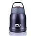 MIU COLOR Vacuum Insulated Stainless Steel Cooking Food Jar Braised Beaker, 20 Ounce Snack Dessert Ice Cream Storage Container Thermos Flask, Matte Black