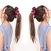 SEVEN STYLE 12 Pcs Premium Korean Velvet Hair Scrunchies Hair Bands Scrunchy Hair Ties Ropes Scrunchie for Women or Girls Hair Accessories with collection bags (12 PCS Korean Velvet Scrunchies)