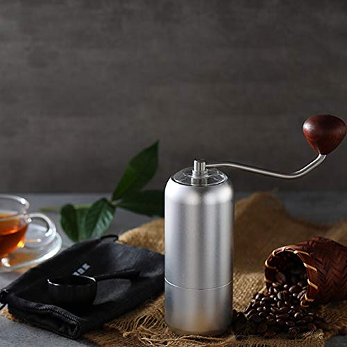 MICEROSHE Manuelle Kaffeemühle Edelstahl-Handkurbel Kaffeemühle Manuelle Metall Grinder Haushaltskaffeemühle… – Bild 4