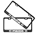 Fubai Auto Parts 2pcs Stainless Steel License for Mazda, Plate Frame with Screw Caps Cover Set, Matte Black