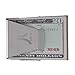 S-shine Slim Double Sided Money Clip Stainless Steel Money Wallet Clips Money Folder Wallet Coin Holder Credit Card Holder (Stainless Silver)