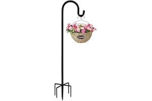 Rexwnadu Shepherd Hooks Outdoor 36 Inches for Lanterns Heavy Duty Shepherd Stand Plant Hanger Yard Hooks for Solar Lights,Bird Feeder,Wedding,Mason Jar,Planter Pot