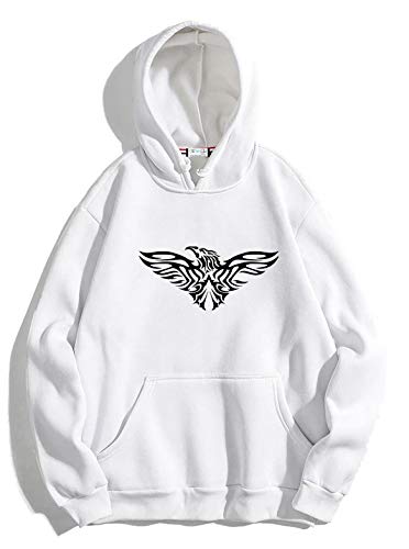 black and white graphic hoodie