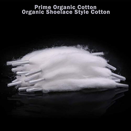 Prime Organic Cotton Organic Shoelace Style Cotton for DIY Project- (1 bag) 10 Pcs Preloaded Shoelace Style Cotton - Better than bacon cotton - Thumbnail 2