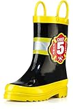 AccessoWear Little Boy's Black Fire Chief Rain