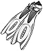 Cressi Adult Powerful Efficient Open Heel Scuba Diving Fins | Frog Plus: made in Italy