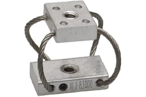 YUENHOANG 1PCS 304 Stainless Steel Wire Rope Isolator Camera Anti-Vibration Shock Absorber Gimabal PTZ Stabilizer Damper for RC Car Drone Aerial Photography Equipment (ALJ-831100)