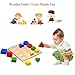 GYBBER&MUMU Wooden Shape Sorting Preschool Colorful Shape Puzzle Toddler Educational Learning Toys
