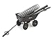 Gorilla Carts GOR866D Heavy-Duty Garden Poly Dump Cart with 2-In-1 Convertible Handle, 1,200-Pound Capacity, 40-Inch by 25-Inch Bed, Black Finish
