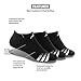 adidas Men's Cushioned No Show Socks (3-Pair), Black/ White/ Light Onix/ Granite, X-Large