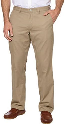 Tailor Vintage Men's Flat Front Pant, Khaki, 38 x 34