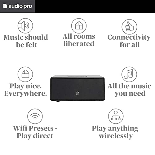 Audio Pro Drumfire D1 Speaker High Fidelity WiFi Bluetooth Wireless