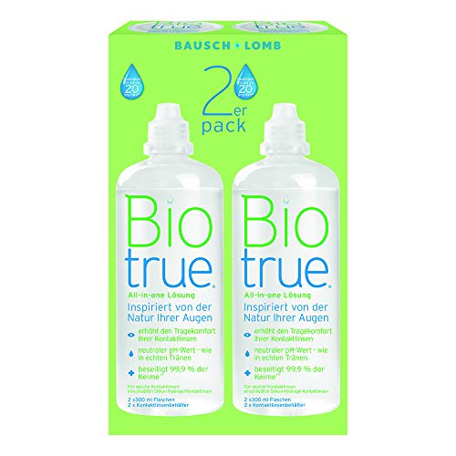 Biotrue MultiPurpose Contact Lens Solution 2 x 300 ml Pack (Twin Pack