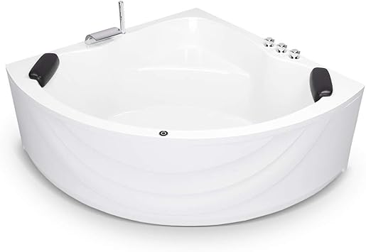 Aquade Badewanne 140 X 140 Extra Stabile Eckbadewanne Mit Untergestell 140x140 Cm Modell Kassel Armatur Kissen Amazon De Baumarkt