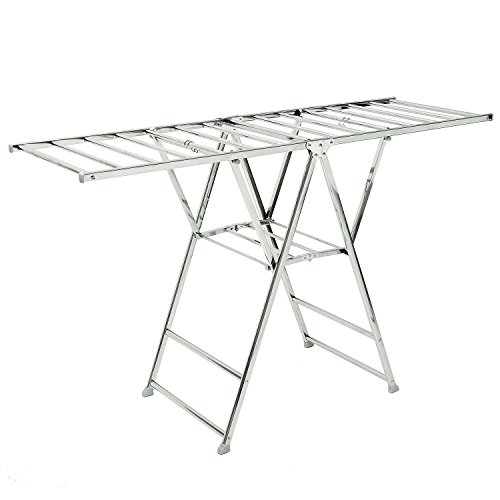 Ohuhu 43" Stainless Steel Heavy Duty Drying Rack Clothes Rack for Laundry