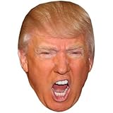 Donald Trump (Shouting) Celebrity Mask, Card Face and Fancy Dress Mask