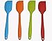Bekith 5 Pack Silicone Spatula Whisk Spoonula & Pastry Brush Set - Non-Stick Cooking and Baking Utensil - Essential Bakeware Tool for Cooking, Baking and Mixing