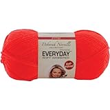 Premier Yarn Deborah Norville Collection 3-Pack Everyday Solid Yarn, Flame Orange