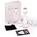 KAKUSII Women’s Shaver Multi-Function Waterproof Rechargeable Electric Razor with Bikini Trimmer Facial Cleansing Brush and Facial Massager