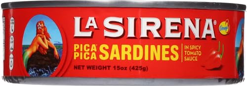 LA SIRENA SARDINES PICA PICA IN OVAL CAN, 15 OZ