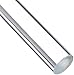 Acrylic Round Rod, Transparent Clear, Meets UL 94HB, 5/8
