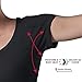 Women's Sweatproof Undershirt - Scoop Neck T-Shirt with Underarm Sweat Pads - Slim Fit - Aluminum-Free Alternative - Black - Small