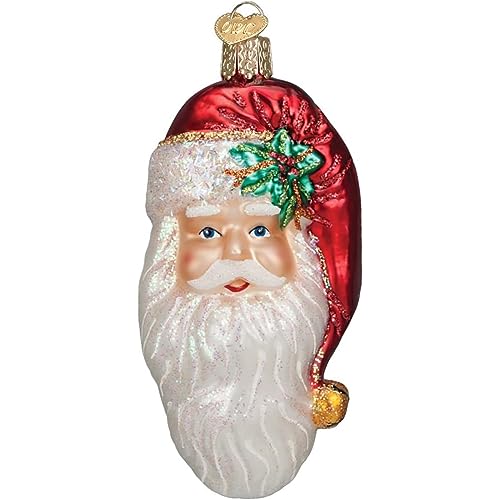 Old World Christmas Nostalgic Santa Glass Blown Ornament for Christmas Tree, Handcrafted Holiday Decoration, Santa Collection