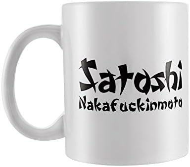 11 OZ Satoshi Nakamoto Coffee Mug or Tea Cup- Unique &amp; Funny Gift or Souvenir to Bring to the Office| Perfect for Cryptocurrency Bitcoin Enthusiasts