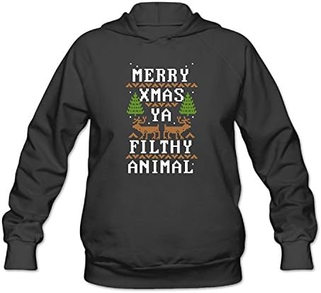 Adult Classic Fashion Merry Christmas Ya Filthy Animal 2017 Hoodie For Mens