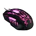 BAKTH High Precision Ergonomic Adjustable 6 Buttons 2400 DPI Wired USB Gaming Mouse with Optical Breathing LED 7 Colors Backlit Lighting, Weight Tuning Set