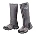 Azarxis Hiking Gaiters for Outdoor Camping Running Walking Backpacking Women Men Ankle Leg Guard Boot Legging Cover Snow Lightweight Waterproof Durable Wrap Mountain Hunting Climbing (Dark Grey, L)