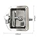 Ologymart T Handle Car Truck Trailer Camp Stainless Steel Folding T Shape Handle Lock Tool Latch