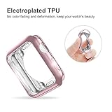 YILON Apple Watch Soft Case 38mm Rose Gold, Shock-proof, Shatter-resistant, Colorfast for 38mm Apple Watch Nike+, Series 2, Series 1, Sport, Edition