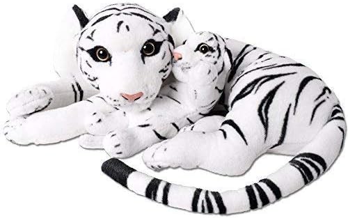 Te Trend Xl Tigre Con Tigre Bebe Gato Grande Peluche Animal 60cm Animal Blandito Blanco Bebe Com Regalos Para Recien Nacidos