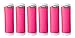 DOTS! Pink (Quantity 6) Luggage Locators / Handle Grips / Luggage Grips (Pink)