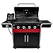 Char-Broil Gas2Coal 4-Burner Liquid Propane and Charcoal Hybrid Grill