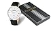 INFANTRY Mens Black Leather Watch Business Dress Wrist Watches for Men Simple Slim