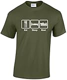 EatSleepTee Men's Eat Sleep Boat T-Shirt