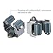 NUOLUX Mop and Broom Holder Wall Mounted Garden Storage Rack 5pcs (Grey)