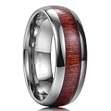 King Will Mens Tungsten Carbide Wedding Ring for Men and Women Engagement Band