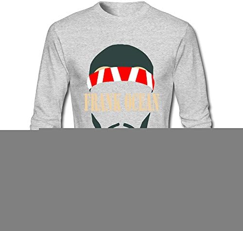 Men's Frank Ocean 100% Cotton Long Sleeve T-Shirt Gray US Size S