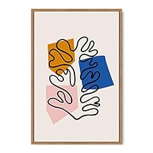 signwin Framed Canvas Wall Art Illustration Canvas Prints Home Artwork Decoration for Living Room,Bedroom - 24x36 inches