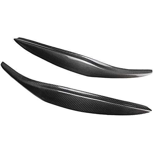 HDCF Headlights Eyebrow Eyelids Real Carbon Fiber (Dry Hard) Sticker for Ford/Fiesta MK7 MK7.5 2012-2017 Accessories Car Styling