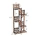 Giantex Wood Plant Stand Rack 5 Tier 6 Potted, Multiple Plant Stand Flower Pots Holder Display Shelf Rack Planter Indoor Outdoor for Garden Corner Balcony Patio Living Room