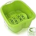 Breathe Foot Soaking Bath Basin | Pedicure Foot Spa Massager | Plastic Foot Tub for Soaking Feet | Cold & Hot Water Foot Massaging Bucket for Women
