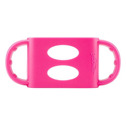 Dr. Brown's 100% Silicone Wide-Neck Baby Bottle Handles, Pink