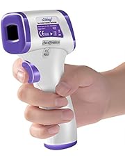 Heavy Duty Thermometer Infrared Forehead High Caliber Sensor No Contact with LCD Display for Medical Offices, Hospitals