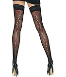 Stunning Thigh High ROSETTE Elastic Lace by Adrian
