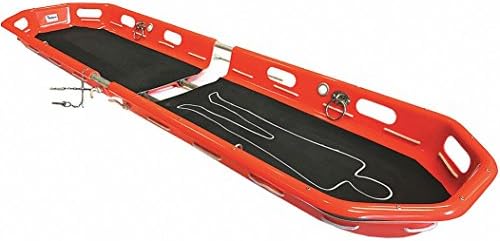 Folding Basket Stretcher,Orange,86" L